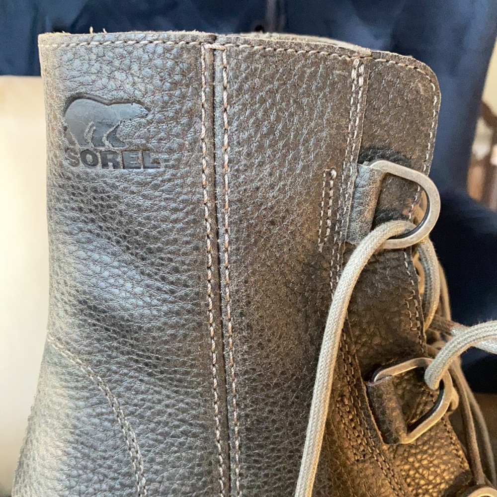 One day sale!!! Sorel Joan of Artic Grey Boots SZ 10.5 NEW - Picture 3 of 13